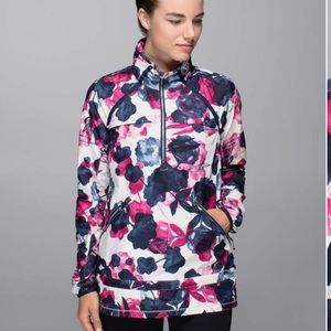 LULULEMON pink floral miss misty pullover